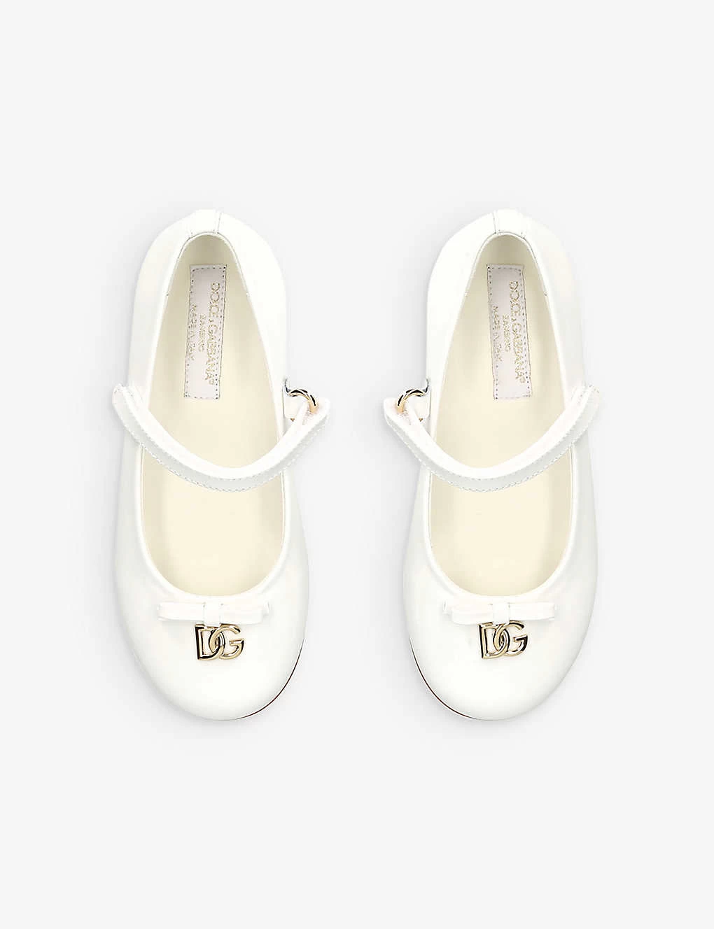 Dolce & Gabbana Vernice DG-logo Patent-leather Ballet Flats 6 Months-4 Years 2 Dolce & Gabbana Vernice DG-logo Patent-leather Ballet Flats 6 Months-4 Years - Image 2