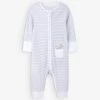Striped Organic-cotton Babygrow 0-24 Months