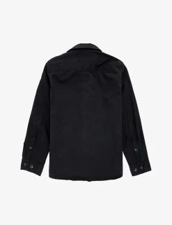 Long-sleeve Regular-fit Cotton Shirt 12-14 Years 5 Long-sleeve Regular-fit Cotton Shirt 12-14 Years -Kid Couture R04097523 BLACK ALT02