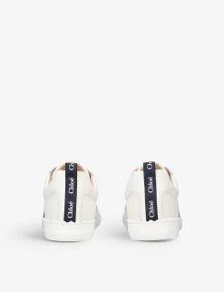 Chloé Logo-print Leather Trainers 6-9 Years -Kid Couture R04099210 WHITE ALT03