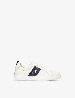 Chloé Logo-print Leather Trainers 6-9 Years