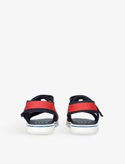 Boss Logo-print Strap Woven Sandals 2-7 Years -Kid Couture R04100501 NAVY ALT03