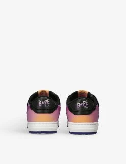 SK8 STA Leather Low-top Trainers 2-7 Years -Kid Couture R04100512 PURPLE ALT03