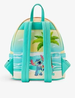 LOUNGEFLY Disney Stitch Sandcastle Faux-leather Kids' Backpack -Kid Couture R04100646 ALT02