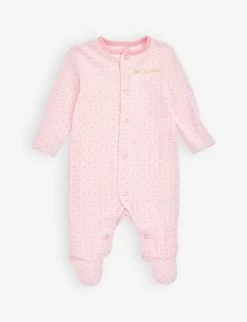 Juicy Couture Brand-print Cotton-jersey Babygrow 0-9months