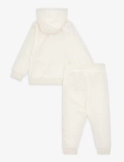 Juicy Couture Glittered-logo Stretch-velour Two-piece Tracksuit Set 12-36 Months -Kid Couture R04100761 VANILLAICE ALT02