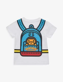 Milo Daypack-print Cotton-jersey T-shirt 6-18 Months -Kid Couture R04109920 WHITE ALT02