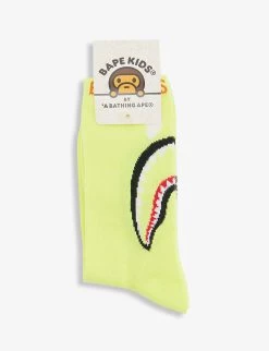 Shark Logo-print Knitted Socks