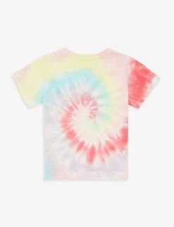 Milo Brand-patch Tie-dye Cotton-jersey T-shirt 2-9 Years -Kid Couture R04109952 YELLOW ALT02