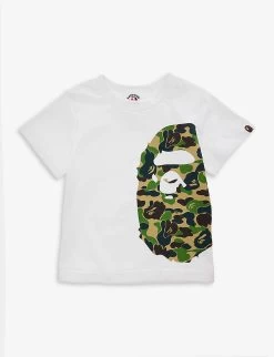 Ape-head Camo-print Cotton-jersey T-shirt 2-19 Years