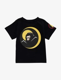 Shadow Graphic-design Short-sleeve Cotton-jersey T-shirt 4-9 Years -Kid Couture R04109959 BLACK ALT02
