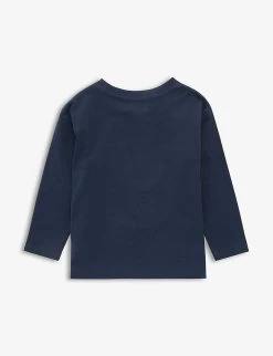 Branded-print Cotton-blend T-shirt 2-9 Years -Kid Couture R04109963 NAVY ALT02