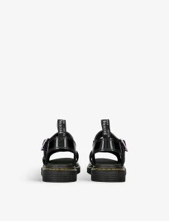 Dr. Martens Marlow Heart Leather Sandals 6-10 Years -Kid Couture R04110637 BLKOTHER ALT03