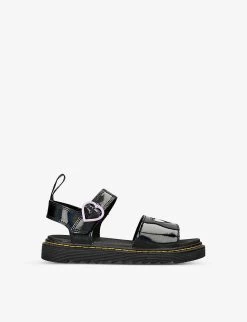 Dr. Martens Marlow Heart Leather Sandals 6-10 Years