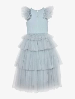 Disney X Tutu De Monde Glass Slipper Sequin-embellished Tulle Dress 4-11 Years -Kid Couture R04110806 SHINEBLUE ALT02