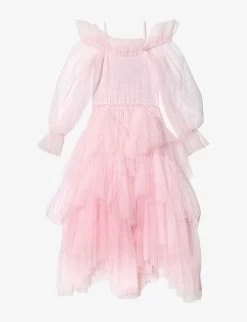 Disney X Tutu Du Monde Under The Spell Sequin-embellished Tulle Dress 4-11 Years -Kid Couture R04110809 PORCELAINPINKMIX ALT02