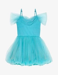 Disney X Tutu Du Monde Aladdin Skies Sequin-embellished Tulle Dress 4-11 Years -Kid Couture R04110811 BLUERADIANCE ALT02