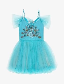 Disney X Tutu Du Monde Aladdin Skies Sequin-embellished Tulle Dress 4-11 Years