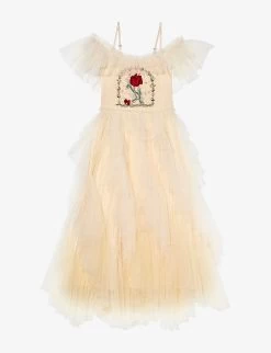 Disney X Tutu Du Monde Everlasting Rose Sequin-embellished Tulle Dress 4-11 Years