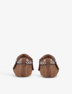 Ugg Tasman Shearling-lined Suede Slippers 0-6 Months -Kid Couture R04113168 BROWN ALT03