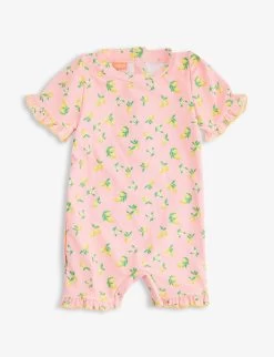 Lemon Blossom Stretch Recycled-polyester Swim Onesie 3-24 Months
