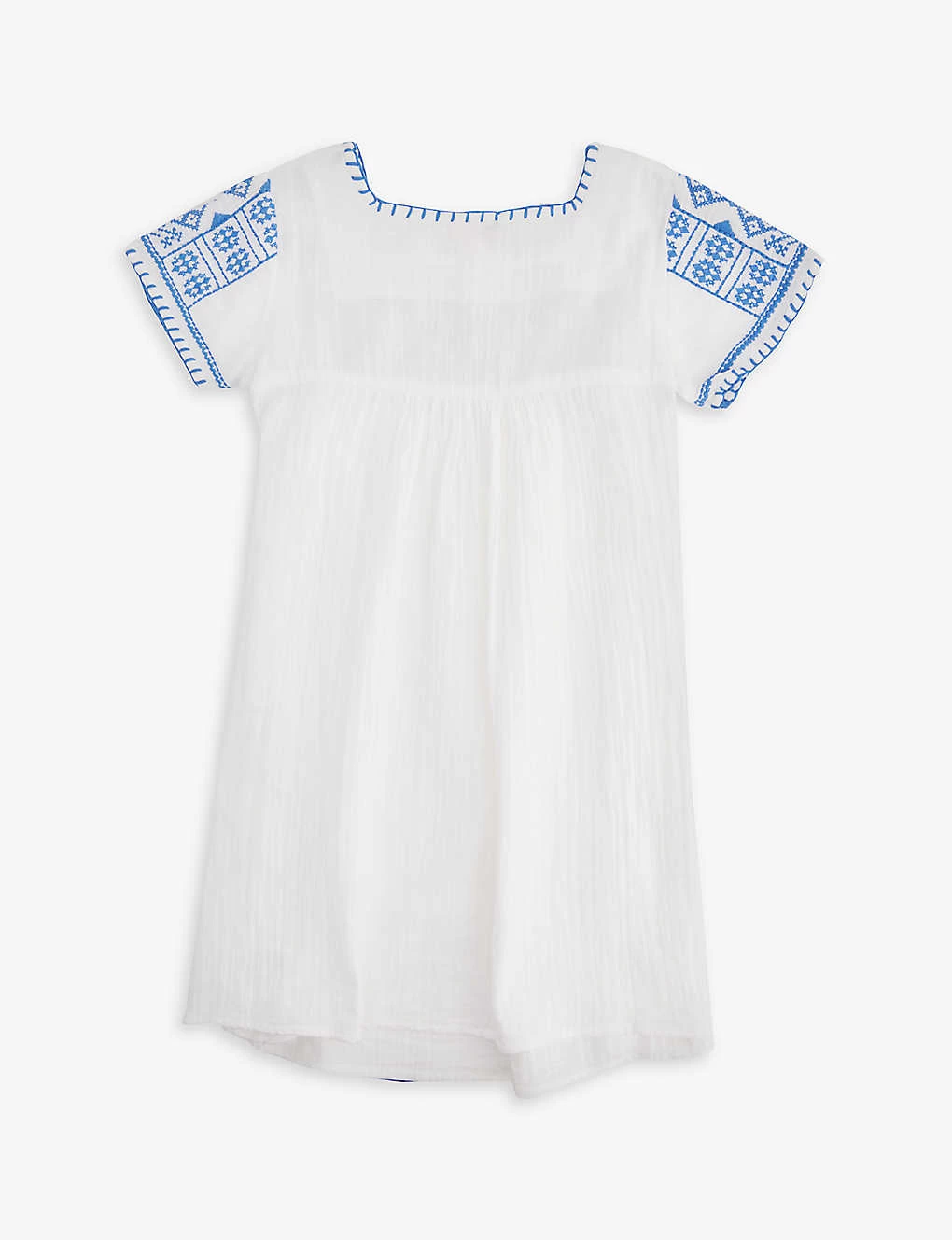 Embroidered Cotton Dress 3-14 Years 3 Embroidered Cotton Dress 3-14 Years - Image 3