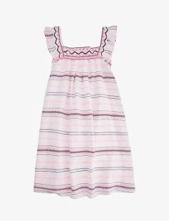 Striped Woven Dress 3-14 Years