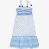 Graphic-print Embroidered Cotton Dress 3-14 Years