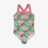 Jungle Leaf Stretch Recycled-polyester Swimsuit 3-14 Years