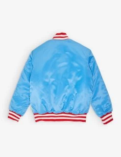 Billionaire Boys Club Logo-embroidered Woven Jacket 8-12 Years -Kid Couture R04121623 BLUE ALT02