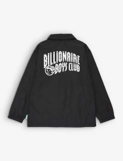 Billionaire Boys Club Astro Coach Logo-print Woven Jacket 6-12 Years -Kid Couture R04121624 BLACK ALT02