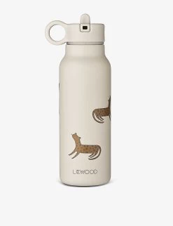 Liewood Falk Cheetah-print Stainless-steel Bottle 350ml