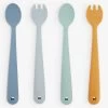 Liewood Shea Logo-debossed Pack Of Four Silicone Feeding Set