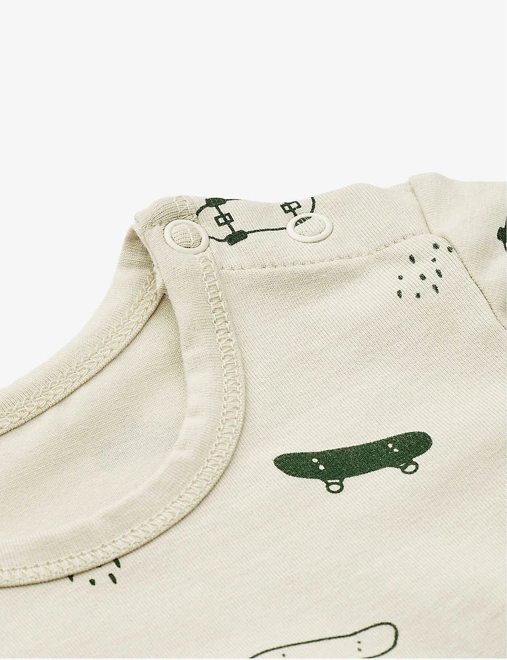 Liewood Yanni Graphic-print Organic-cotton Bodystocking Pack Of Two 6-12 Months 2 Liewood Yanni Graphic-print Organic-cotton Bodystocking Pack Of Two 6-12 Months - Image 2