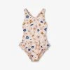 Liewood Amara Stripe-print Frill-waist Recycled-polyester Swimsuit 18 Months - 8 Years