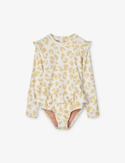 Liewood Sille Animal-print Recycled-polyester-blend Swimsuit 6 Months - 6 Years