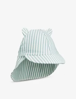 Liewood Senia Stripe-print Seersucker Recycled-polyester Sun Hat 3 Months - 4 Years