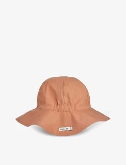 Liewood Amelie Reversible Organic-cotton Sun Hat 3 Months - 10 Years -Kid Couture R04122082 STRIPETUSCANYSANDY ALT03