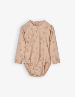 Liewood Maxime Shell-print High-neck Recycled-polyester Swimsuit 3-24 Months