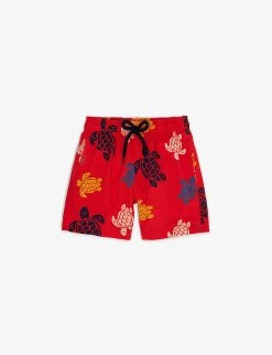 Vilebrequin Turtle-print Stretch Recycled-polyamide Swim Shorts 4-14 Years