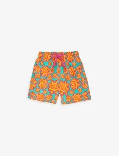 Vilebrequin Octopus-print Stretch Recycled-polyamide Shorts 4-14 Years