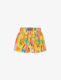 Vilebrequin Town Graphic-print Logo-badge Stretch Recycled-polyamide Shorts 4-14 Years 5 Vilebrequin Town Graphic-print Logo-badge Stretch Recycled-polyamide Shorts 4-14 Years -Kid Couture R04124142 SOLEIL ALT02