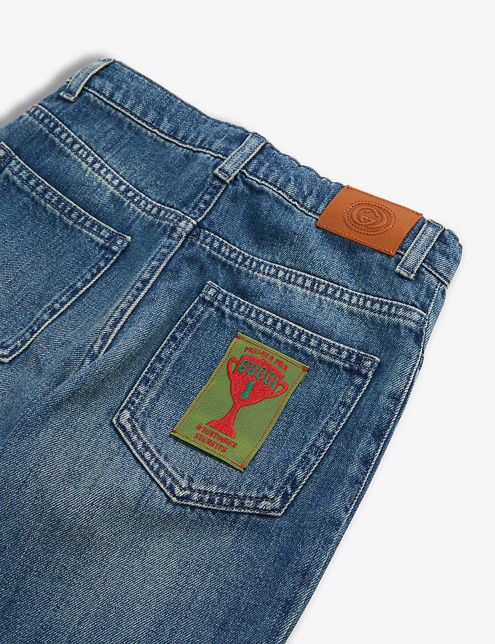 Gucci Straight-leg Logo-patch Jeans 6-12 Years 2 Gucci Straight-leg Logo-patch Jeans 6-12 Years - Image 2