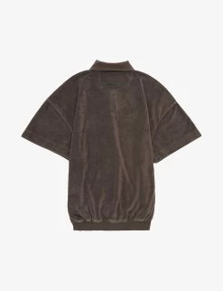 Kids ESSENTIALS Brand-appliqué Regular-fit Woven Polo Shirt 4-16 Years 5 Kids ESSENTIALS Brand-appliqué Regular-fit Woven Polo Shirt 4-16 Years -Kid Couture R04125995 OFFBLACK ALT02