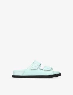 Palm Angels Logo-embellished Double-strap Leather Sandals 4-8 Years