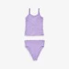 Daphne Scoop-neck Crinkle-texture Stretch-woven Bikini 7-12 Years