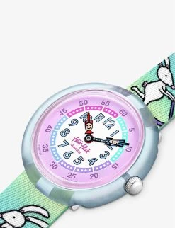 Flik Flak FBNP207 Be Hoppy Bio-sourced Plastic And Recycled-PET Quartz Watch -Kid Couture R04126981 ALT02