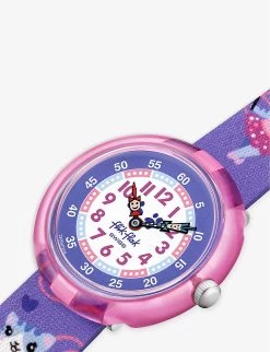 Flik Flak FBNP208 Ballerichat Bio-sourced Plastic And Recycled-PET Quartz Watch 5 Flik Flak FBNP208 Ballerichat Bio-sourced Plastic And Recycled-PET Quartz Watch -Kid Couture R04126982 ALT02