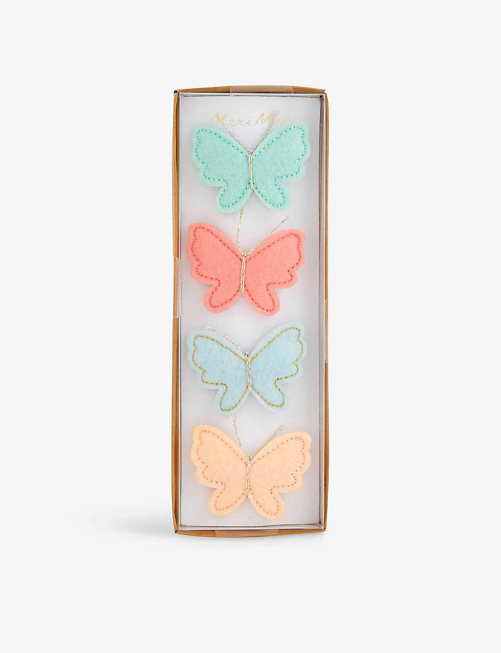 Meri-Meri Butterfly Pack Of Four Felt Hair Clips 1 Meri-Meri Butterfly Pack Of Four Felt Hair Clips