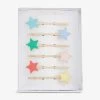 Meri-Meri Star-embellished Enamel Hair Slides Set Of Six